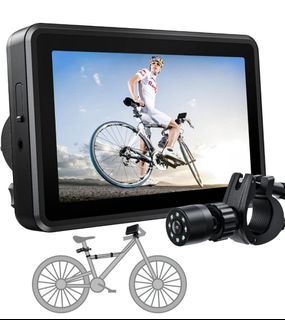Brand New FEISIKE Handlebar Bike Mirror, Bicycle Rear View camera with 4.3'' HD Night Vision Bicycle, Mountain, Road Bike