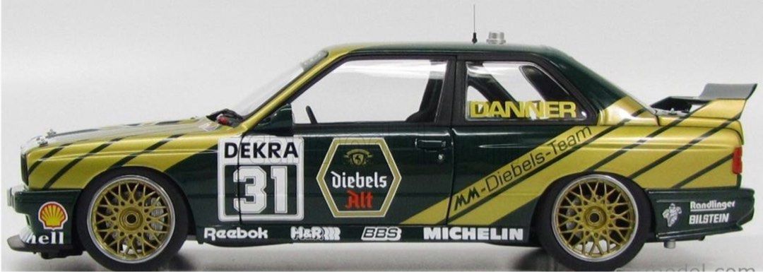 Brand New, Unopened) Autoart 89148 - 1/18 BMW M3 E30 DIEBELS ALT N
