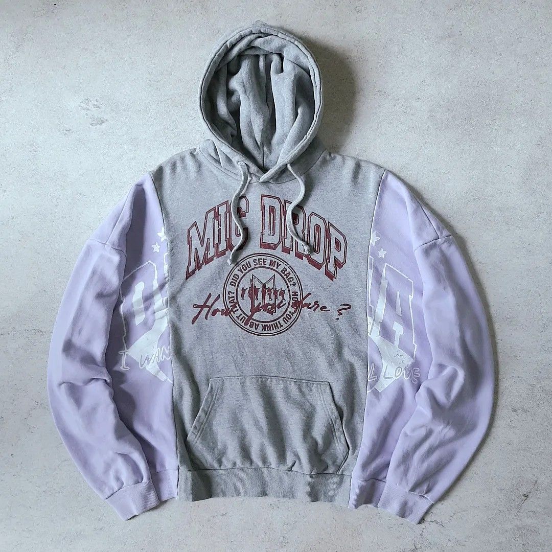 BTS MIC DROP VARSITY HOODIE フーディ パーカー XL