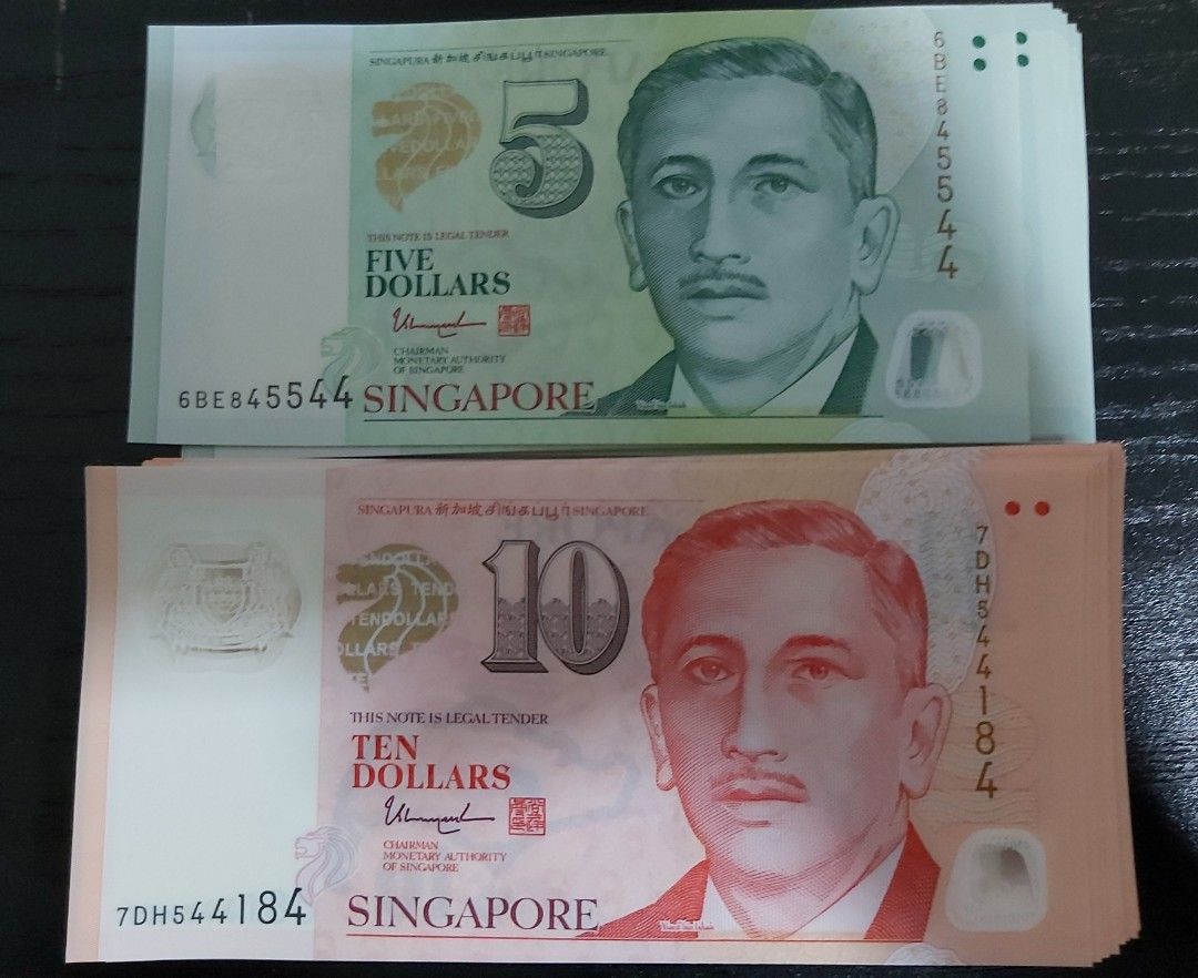 New Notes Five dollars and ten dollars banknote, Hobbies & Toys,  Memorabilia & Collectibles, Currency on Carousell