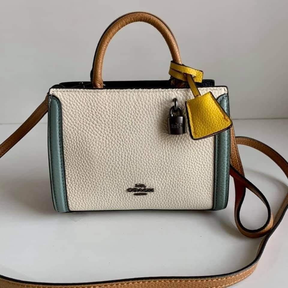 Coach Micro Zoe Carryall in Colorblock Women s Fashion Bags Wallets Cross body Bags on Carousell