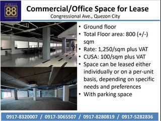 COMMERCIAL/OFFICE SPACE FOR LEASE IN CONGRESSIONAL