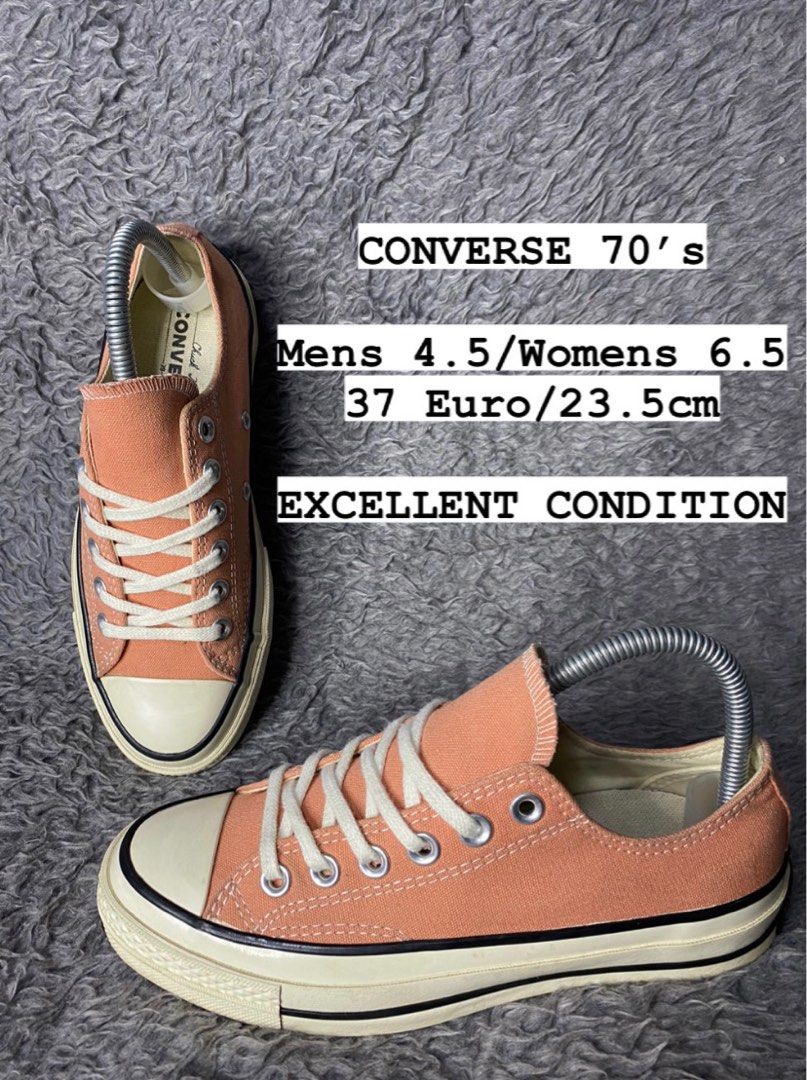 Converse 70’s Low Peach (Category: Sneakers) located in Manila. Submitted by highkicks_ (Listing ID 1283006020, Image 2). Description: Size indicated in pic. Kindly see for yourself🥰.