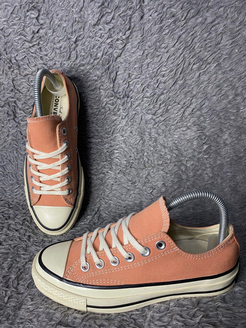 Converse 70’s Low Peach (Category: Sneakers) located in Manila. Submitted by highkicks_ (Listing ID 1283006020, Image 1). Description: Size indicated in pic. Kindly see for yourself🥰.