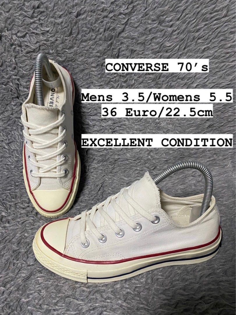 Converse 70 s Low White Women s Fashion Footwear Sneakers on Carousell
