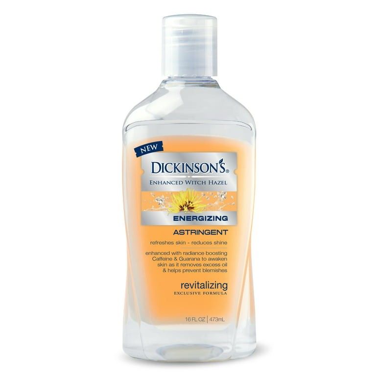 DICKINSON'S ENERGIZING ASTRINGENT TONER 473ML (Category: Face Care) located in Quezon City. Submitted by shoppingpartners (Listing ID 1282885030, Image 1). Description: Refreshes skin - reduces shine., Enhanced with radiance boosting caffeine & vitamin B3 to awaken skin as it removes excess oil & helps prevent blemishes. Revitalizing..