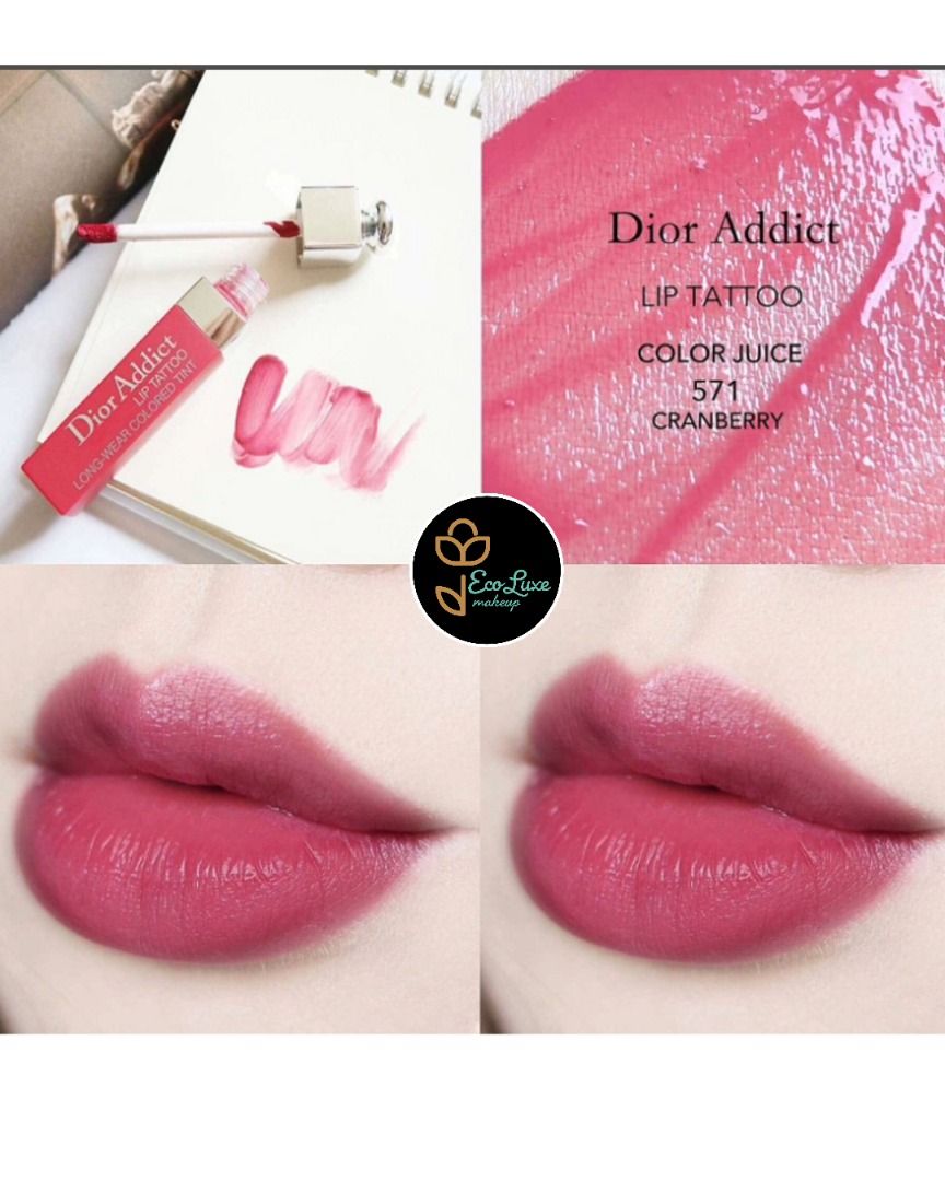 (SOLD) Dior Addict Lip Tattoo 571 NATURAL CRANBERRY, Kesehatan