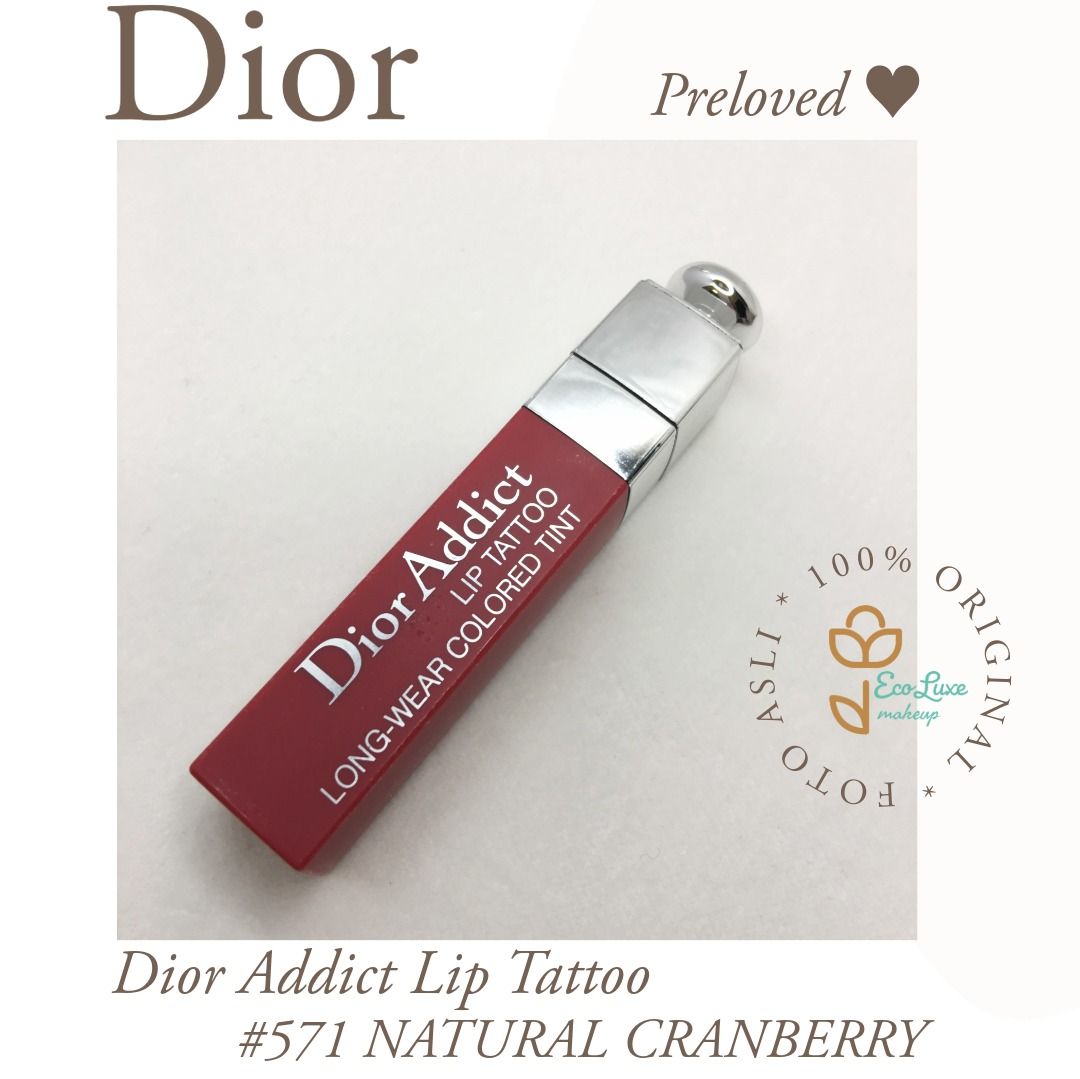 (SOLD) Dior Addict Lip Tattoo 571 NATURAL CRANBERRY, Kesehatan