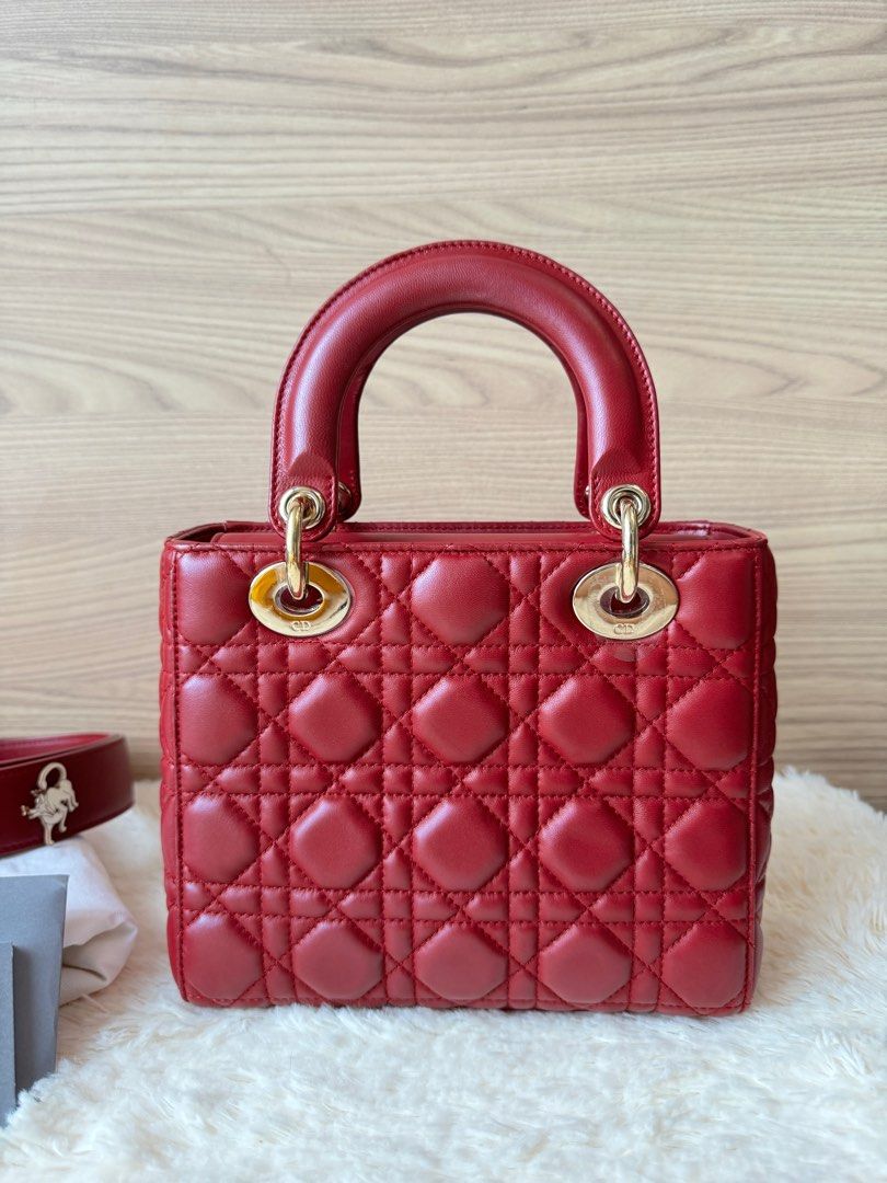 Red mini lady store dior