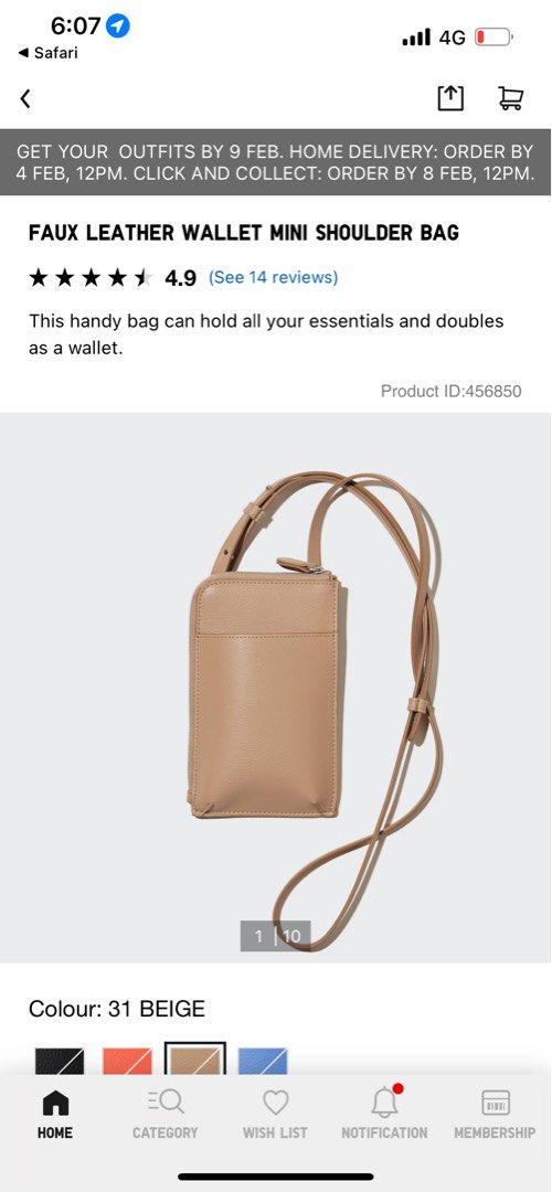 Wallet shoulder sales bag