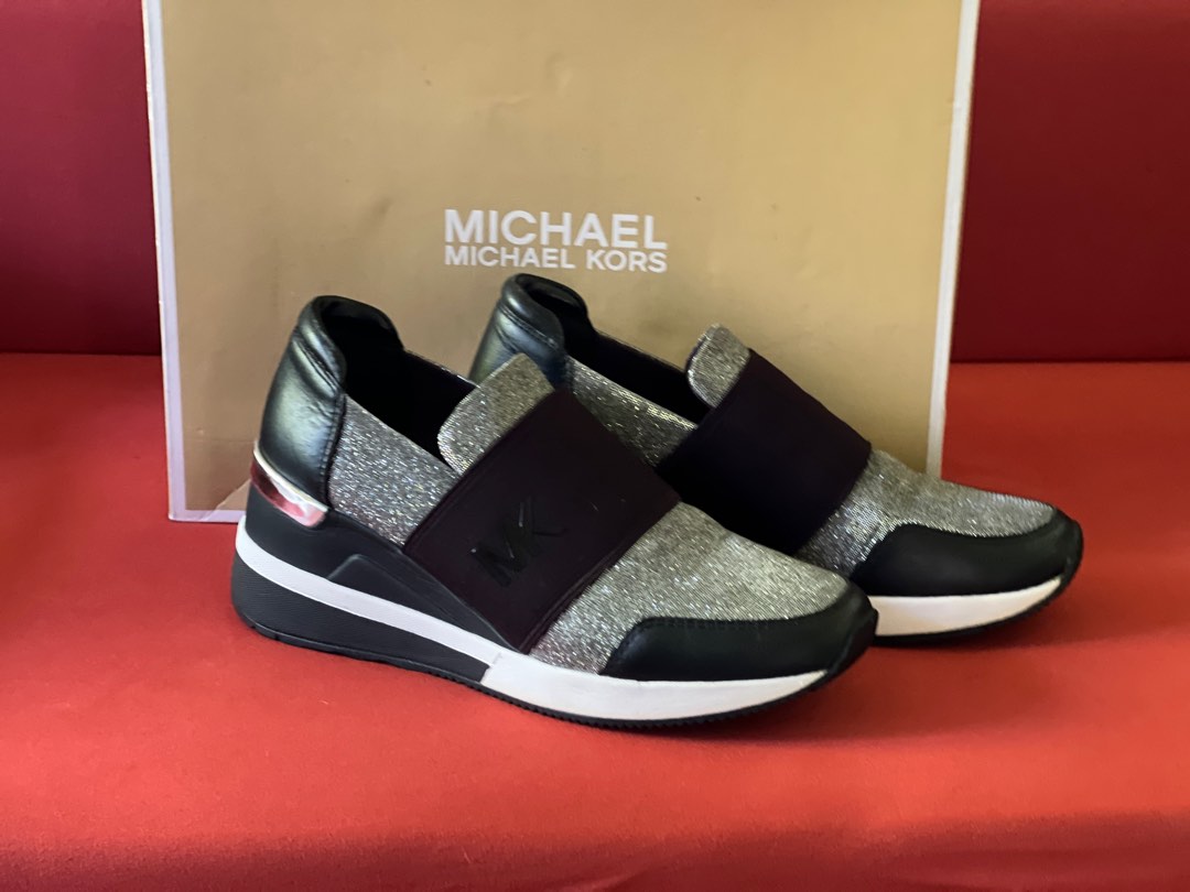 Michael kors felix trainer silver outlet
