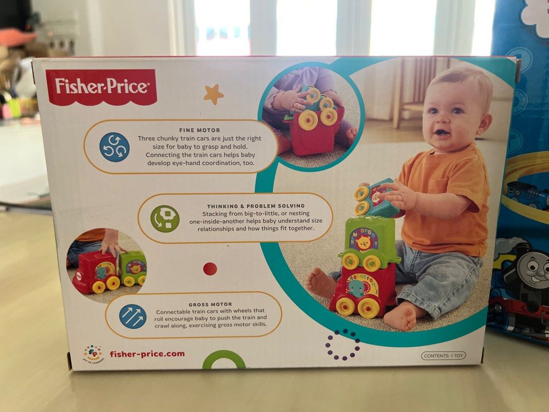 Fisher price stack online & roll choo choo