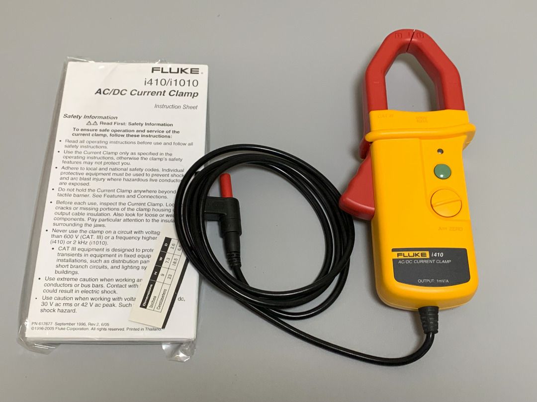 Fluke i410KIT 400A AC/DC Current Clamp and Carry Case Kit, 電腦＆科技, 商務用