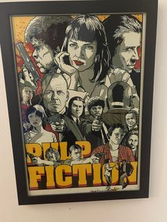Framed Pulp Fiction Poster