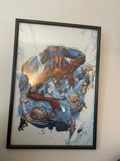 Framed Spiderman Poster