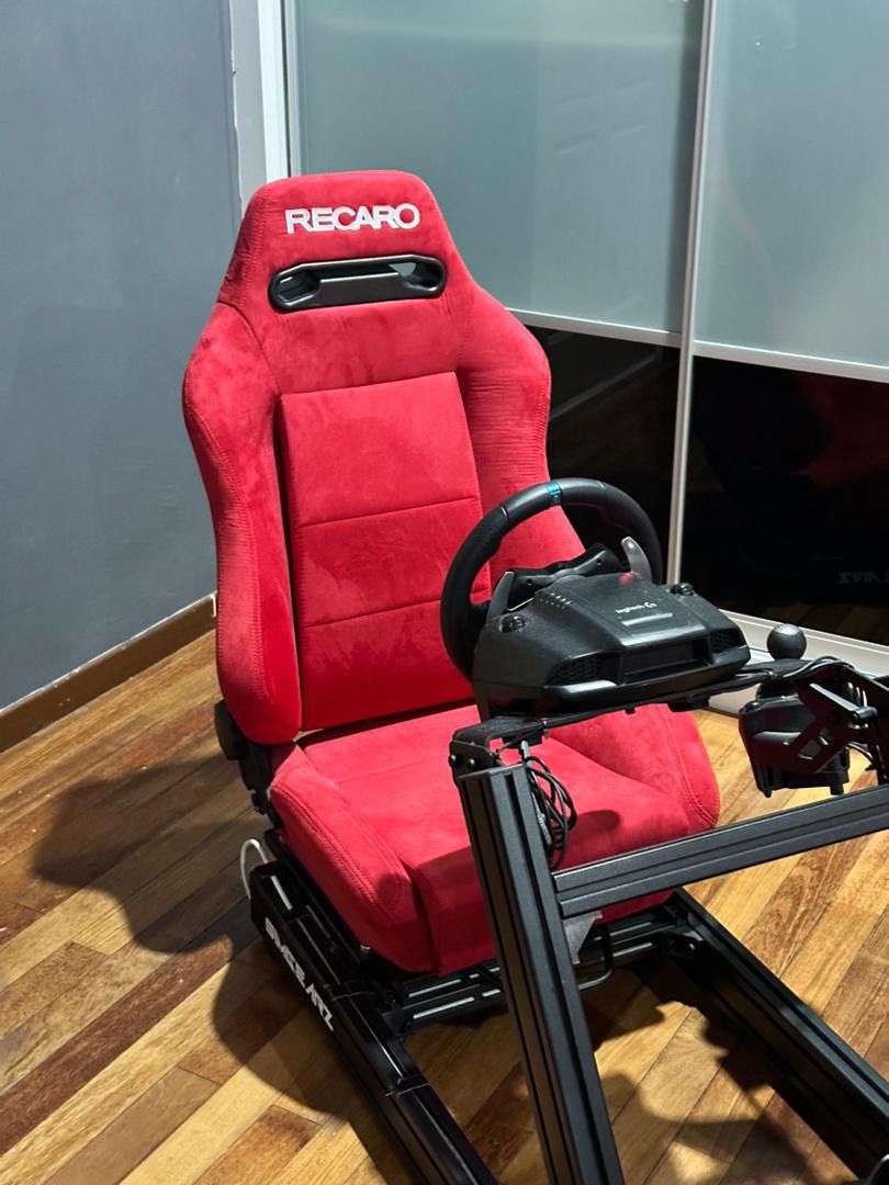 Ps Racing Sim Full Set PS Racing Simulator with Recaro Bucket Seat and Logitech G29 ...