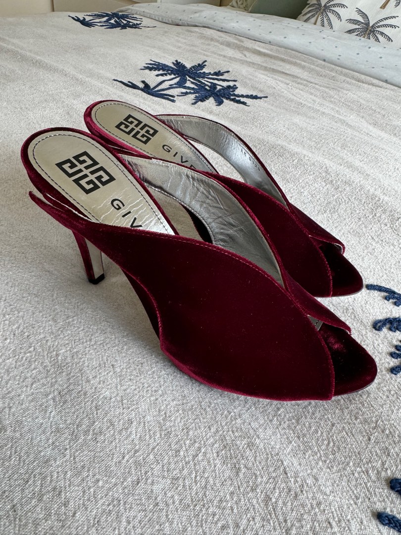 Givenchy velvet mules 2025