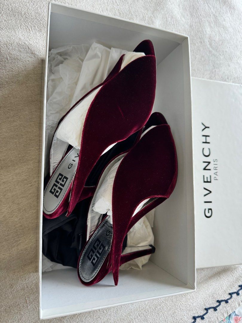 Givenchy store velvet mules