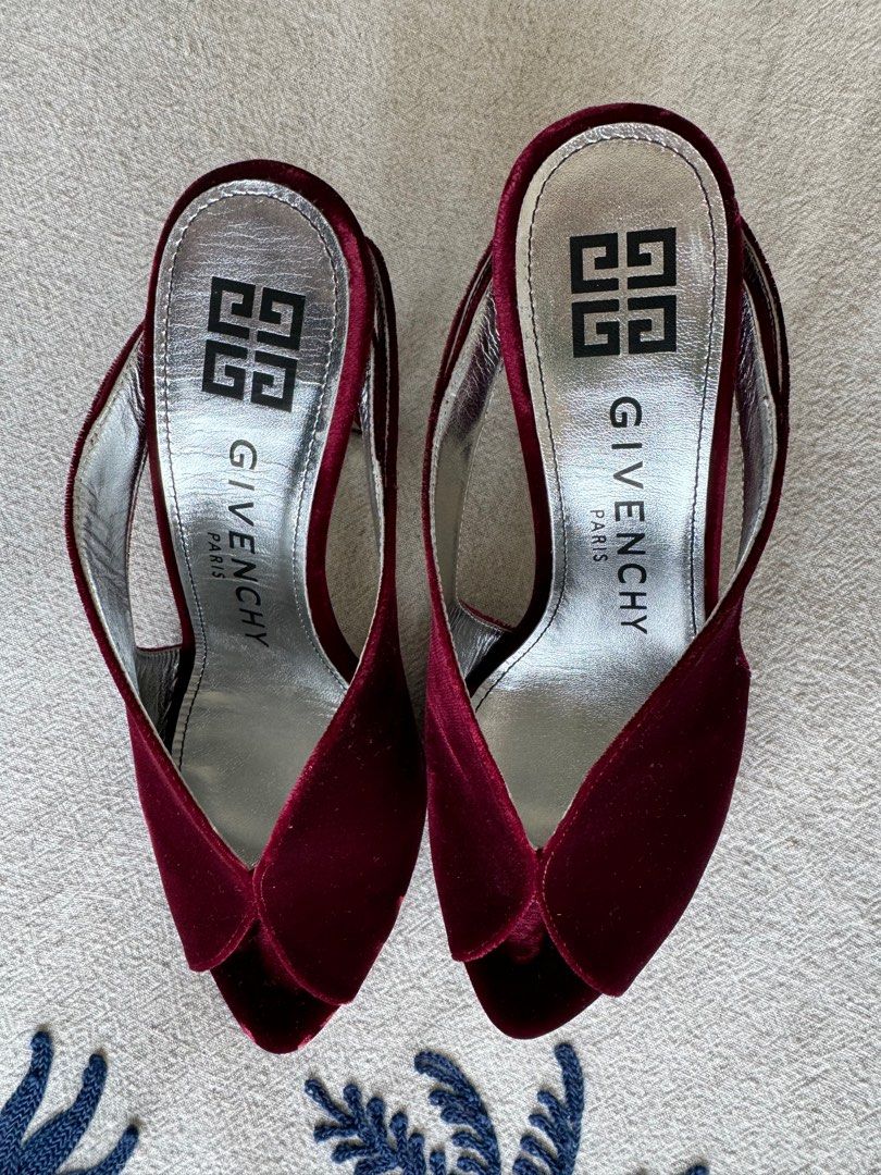 Givenchy velvet mules deals