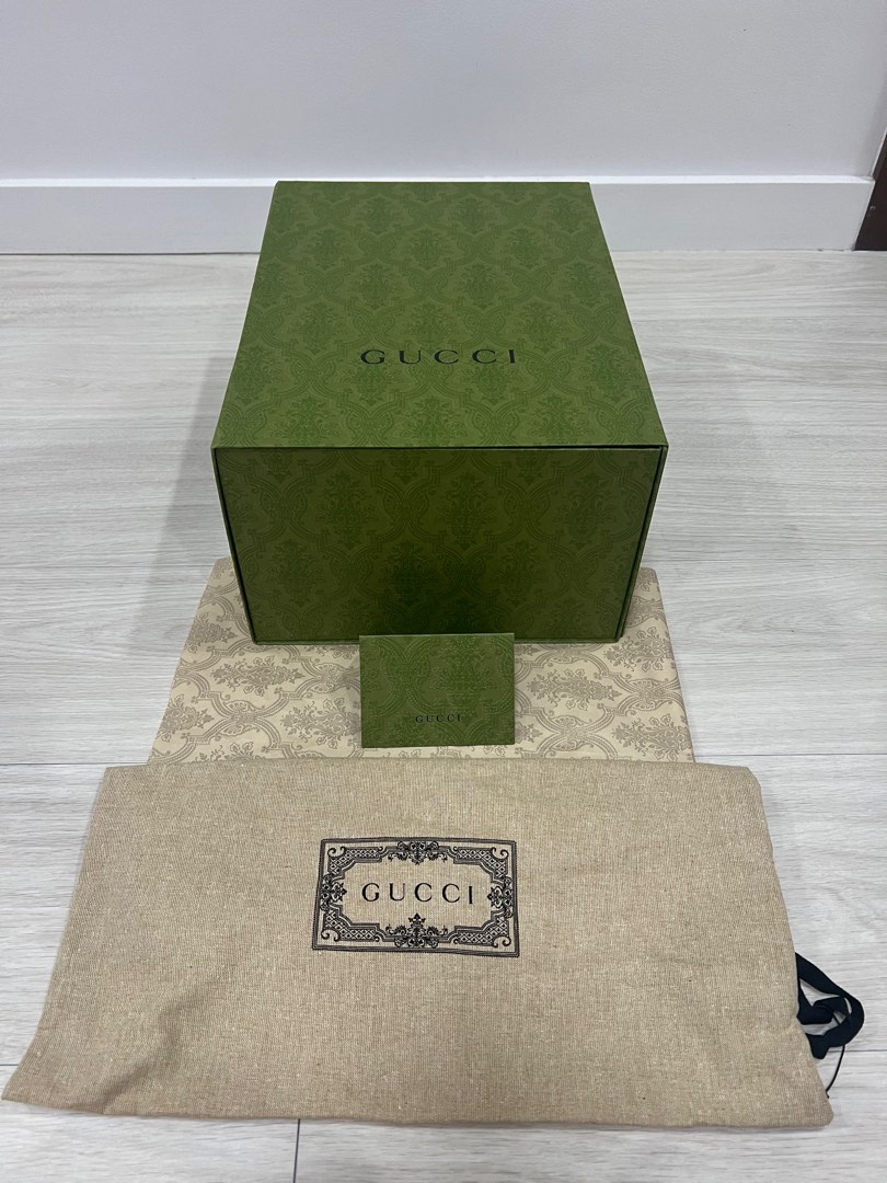 Gucci dust bag and box deals