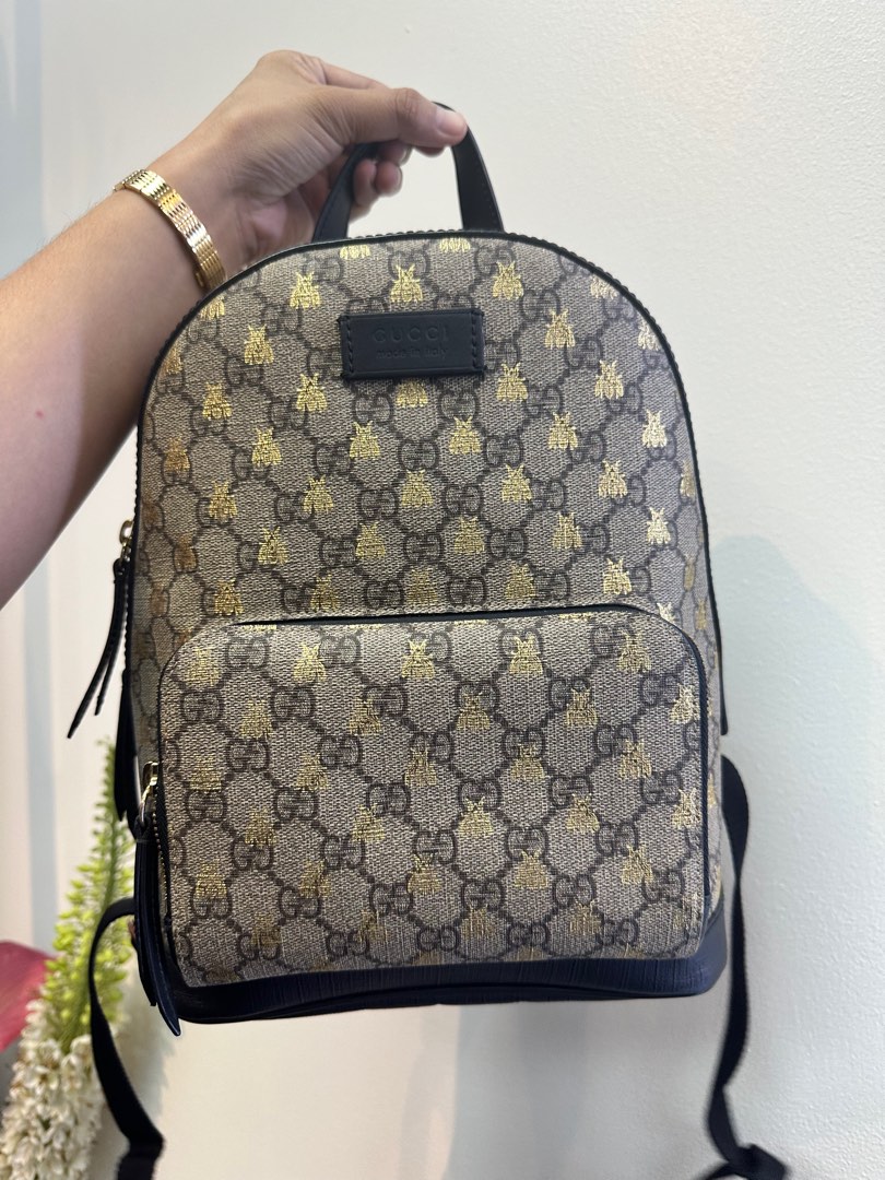 GUCCI GG Supreme Bees Small Backpack