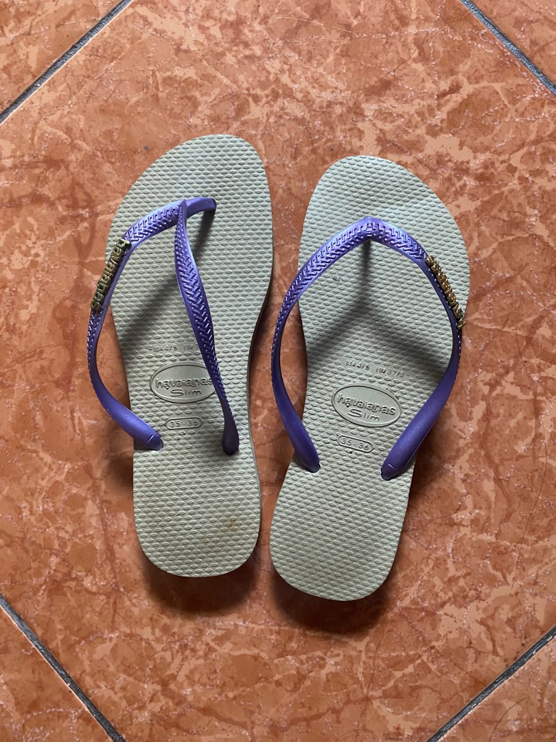 Havaianas purple slim original Women s Fashion Footwear