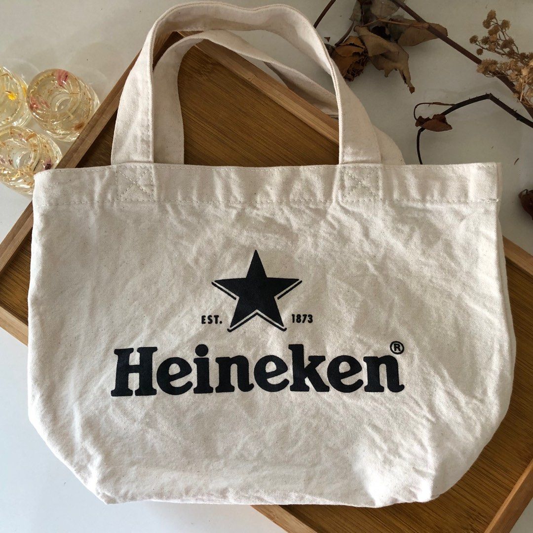 Heineken Canvas Handbag, Women's Fashion, Bags & Wallets, Tote Bags on