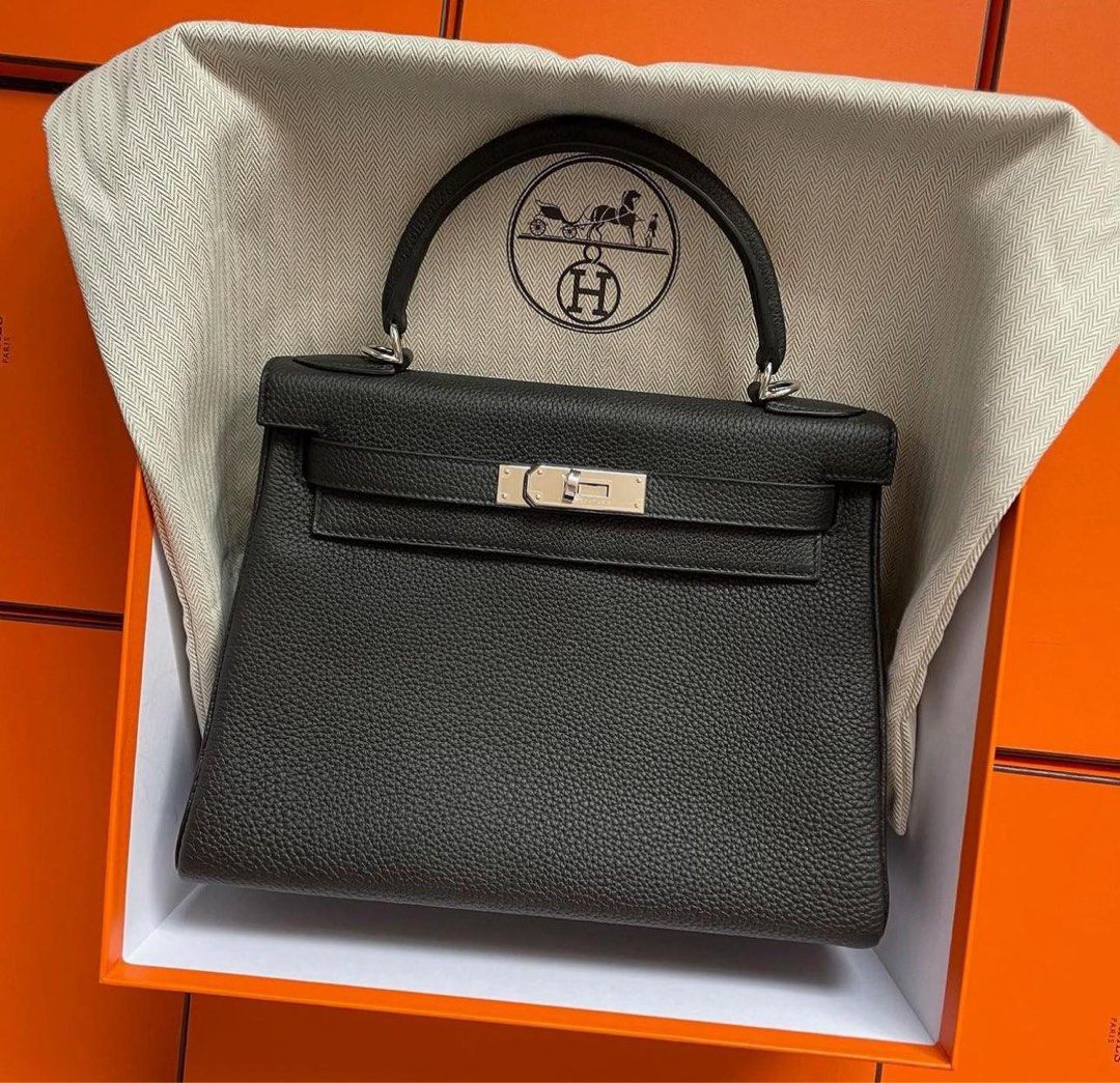 Kelly 28 black discount togo