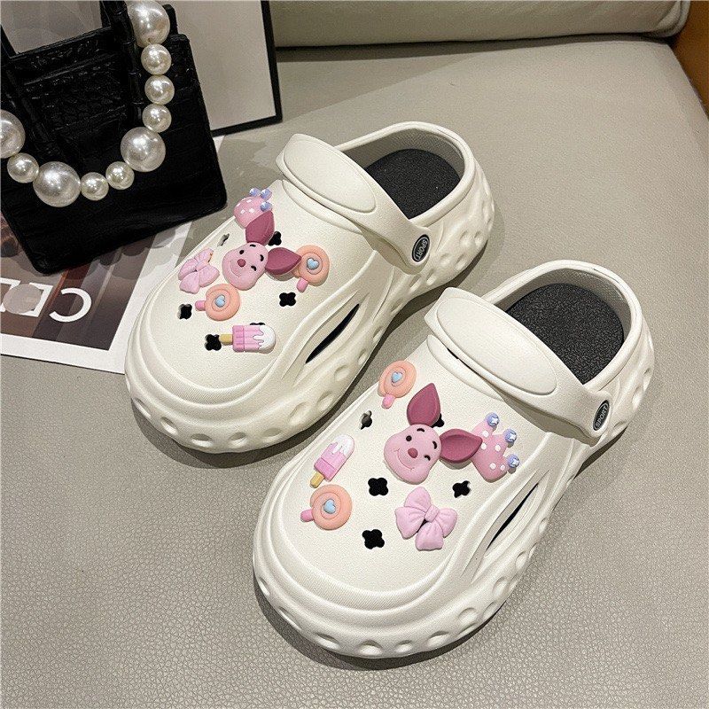 Hole hole shoes female cartoon cute summer eye boy student couples