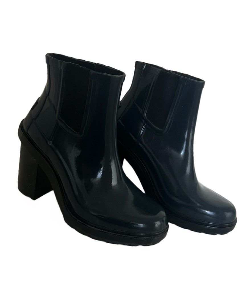 Hunter wellies high heel boots Women s Fashion Footwear Boots