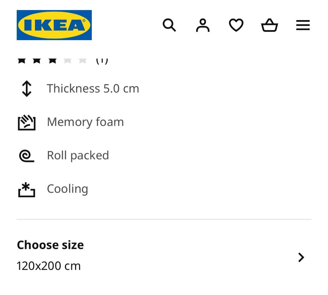 IKEA mattress topper, Furniture & Home Living, Bedding & Towels on Carousell