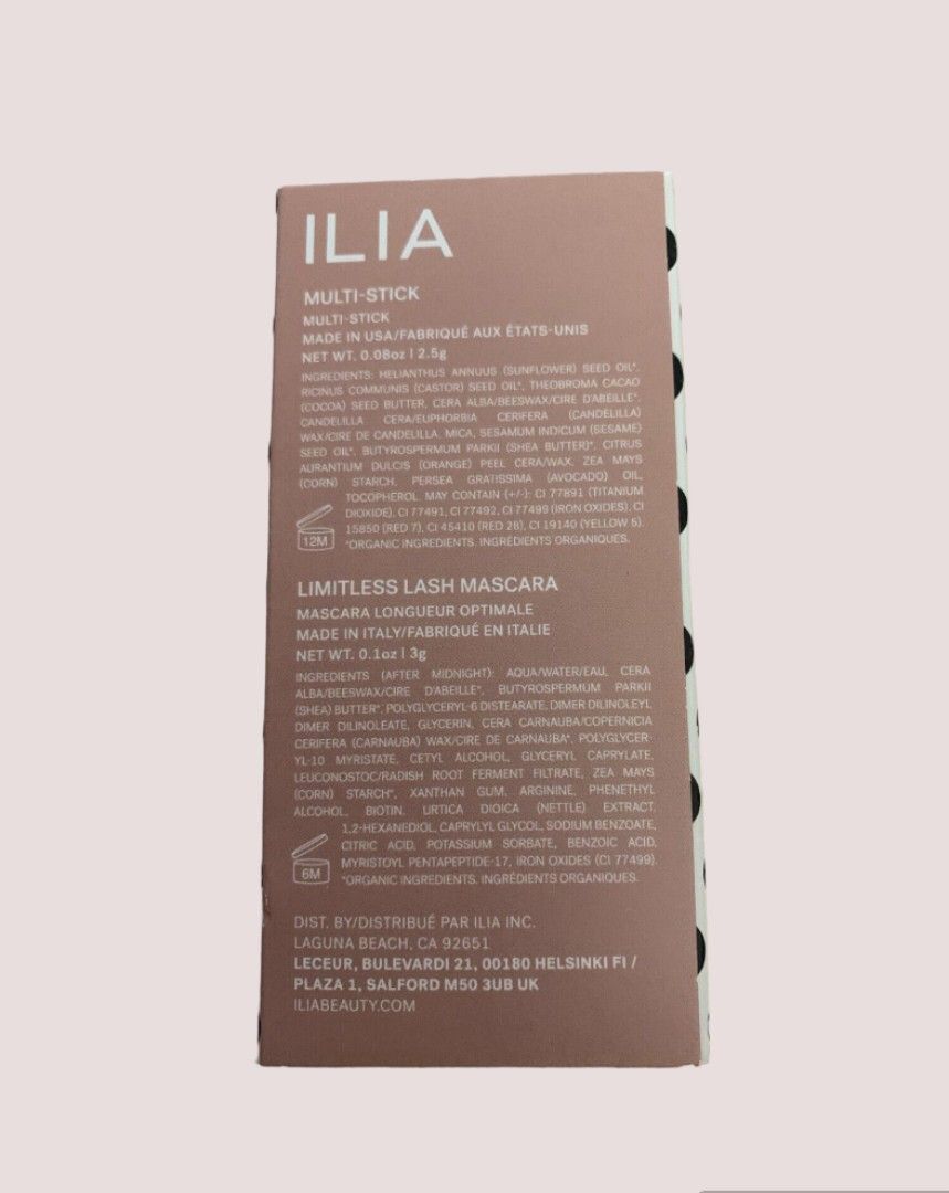 ilia beauty sephora beauty insider birthday gift mascara and blush set travel, Beauty & Personal