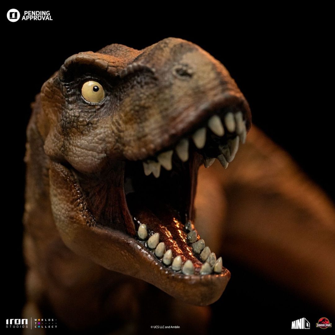 Statue MiniCo T-Rex 30th Anniversary Jurassic Park - 14,8 Cm - Édition Anniversaire, Collection Iron Studios - Figurine PVC Détaillée