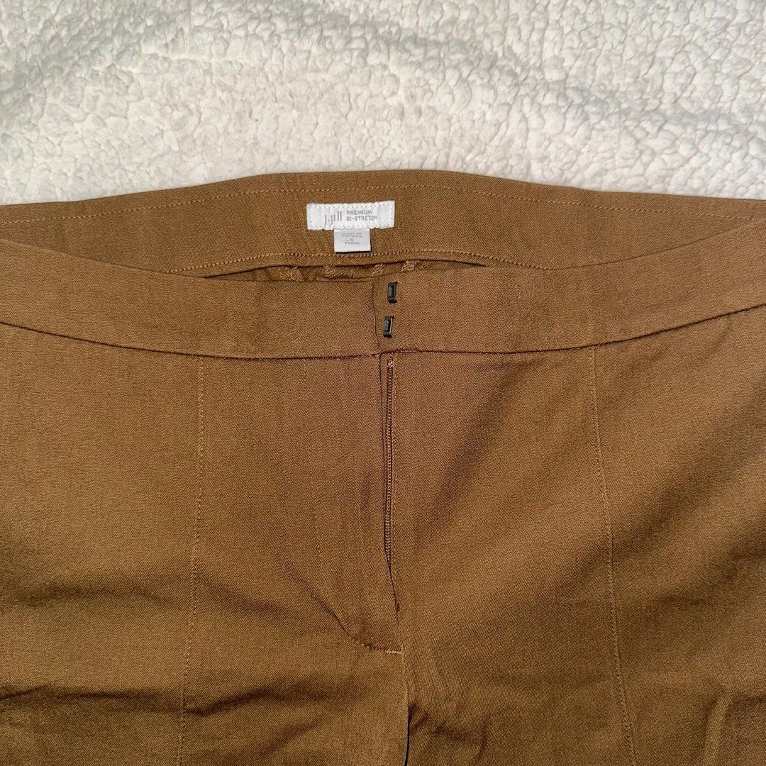 J. JILL Premium Bi Stretch Brown Pants Trousers Women s Fashion