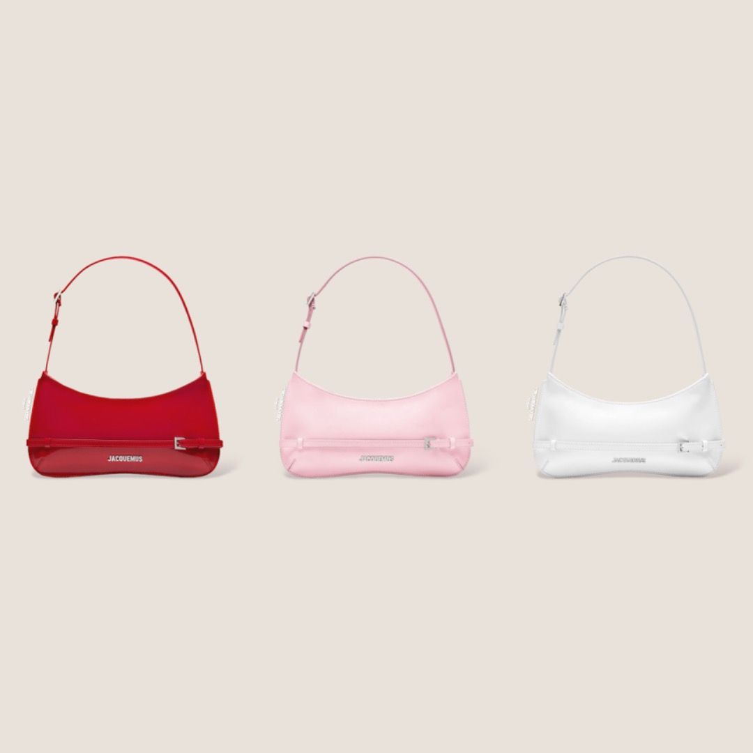 Jacquemus Le Bisou Ceinture (Preorder) (Category: Luxury Bags & Wallets) located in Manila. Submitted by designerarchives.ph (Listing ID 1282881183, Image 1). Description: - 26 x 14cm - patent leather shoulder bag - belted shoulder bag ACTUAL PHOTOS uploaded! Sofia Andres got hers from my shop. Eta: 10-15 days 50% dp required Buyer will shoulder local sf Shipping: NCR - Grab/Lalamove Provincial - LBC.