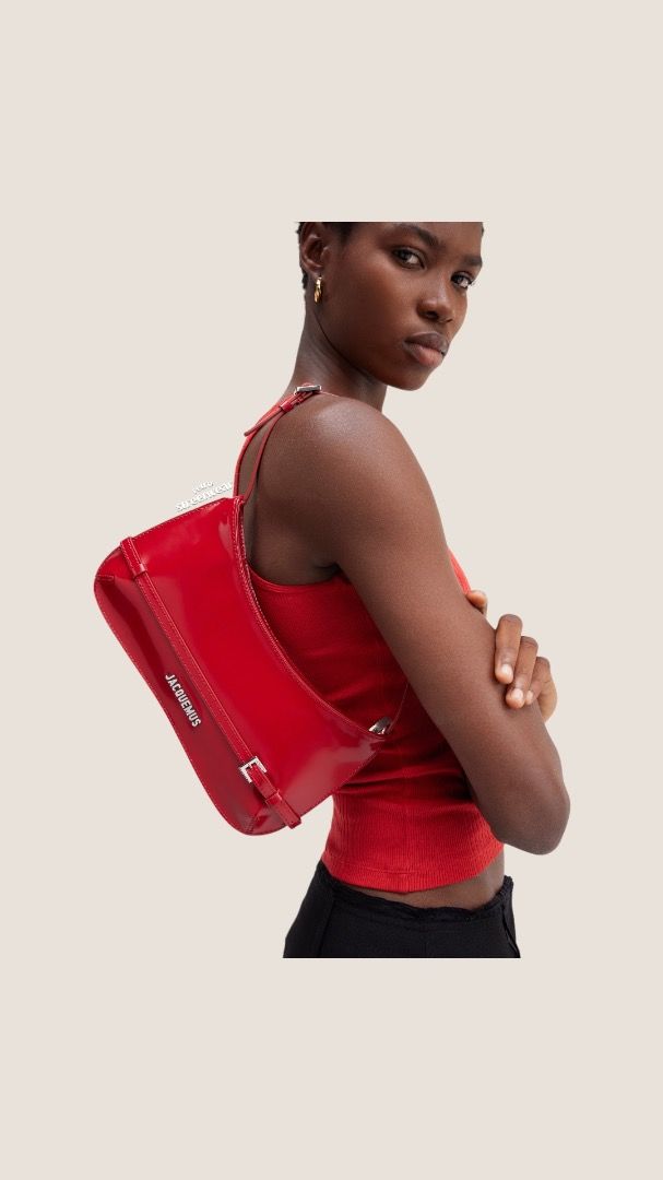 Jacquemus Le Bisou Ceinture (Preorder) (Category: Luxury Bags & Wallets) located in Manila. Submitted by designerarchives.ph (Listing ID 1282881183, Image 2). Description: - 26 x 14cm - patent leather shoulder bag - belted shoulder bag ACTUAL PHOTOS uploaded! Sofia Andres got hers from my shop. Eta: 10-15 days 50% dp required Buyer will shoulder local sf Shipping: NCR - Grab/Lalamove Provincial - LBC.