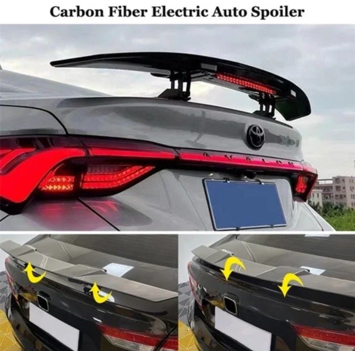 JDM Exclusive Carbon Fiber Electric Auto Spoiler (Universal), Car  Accessories, Accessories on Carousell