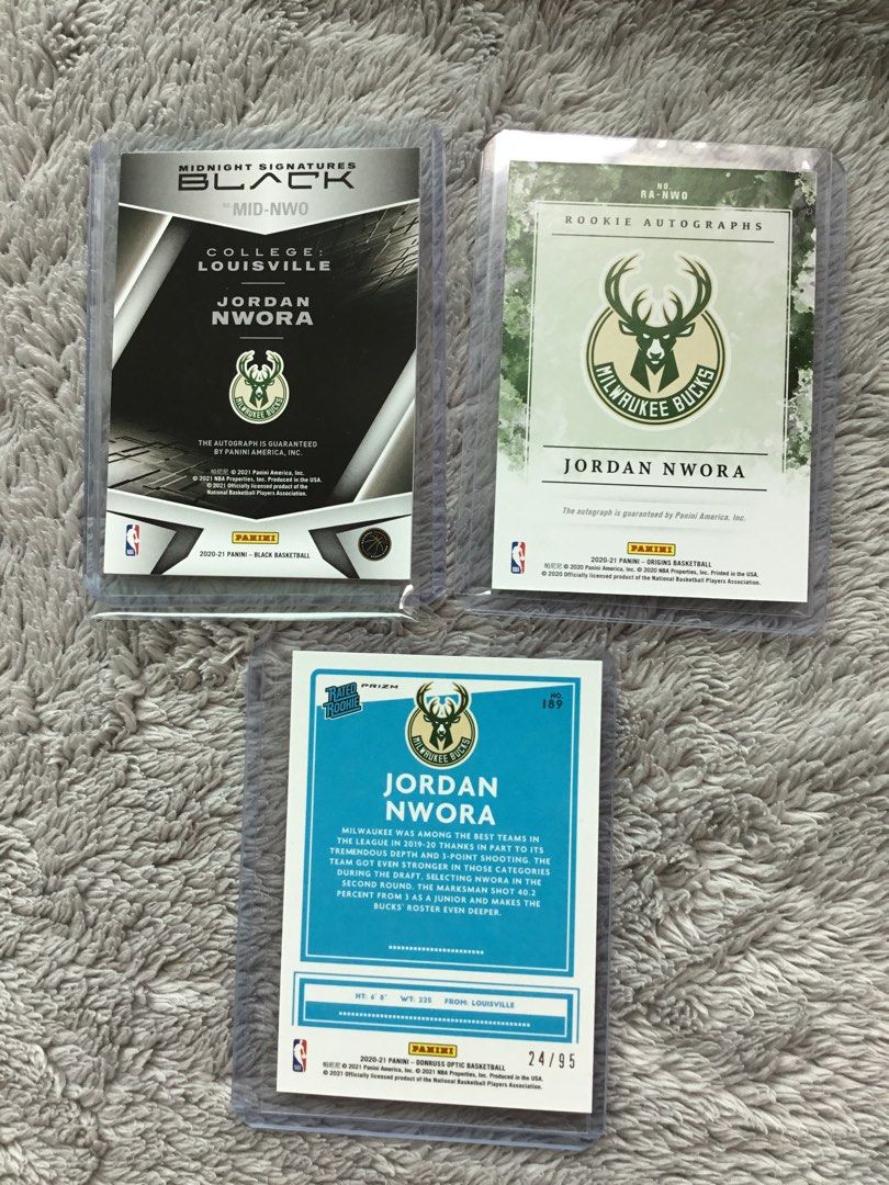 Jordan Nwora]Panini Origins/Donruss/Black /25 /95 Auto