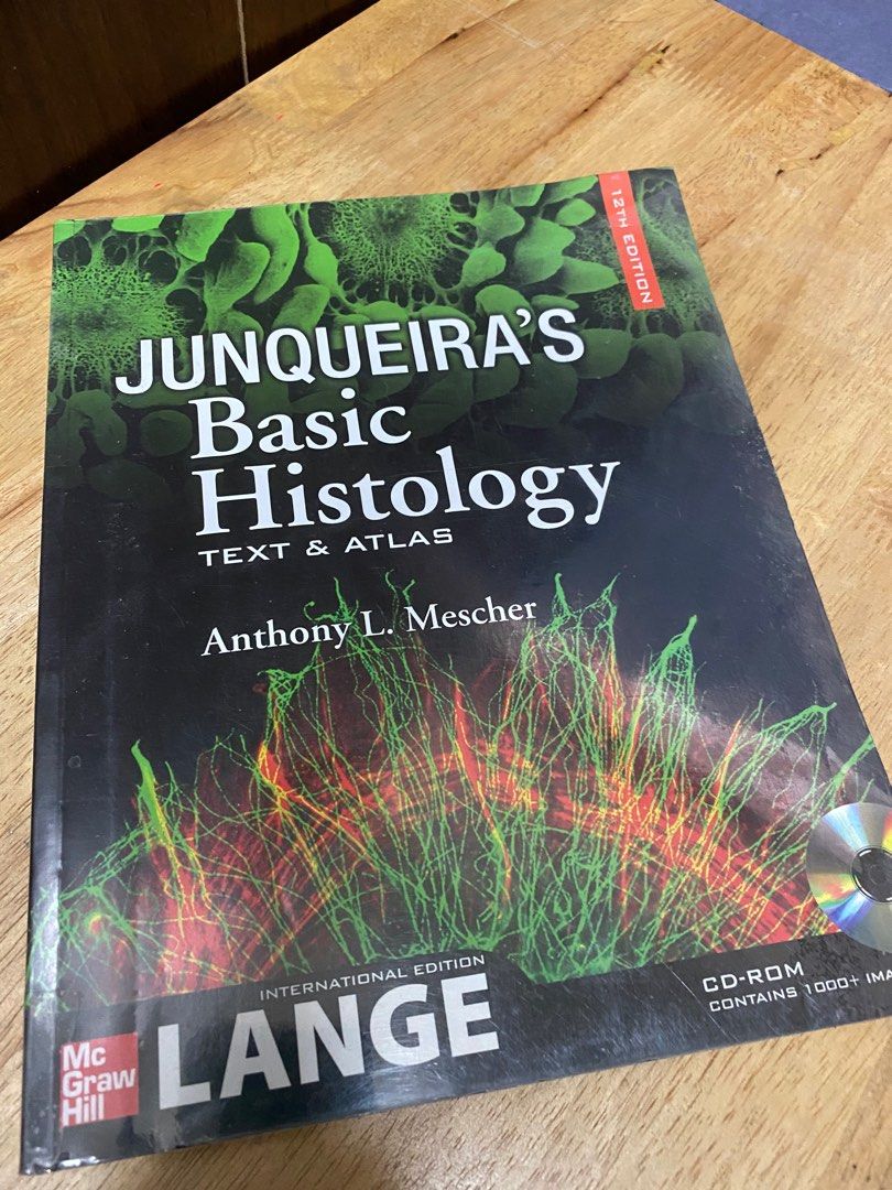 Junquiera’s Basic Histology Text and Atlas - 12th edition (Mescher) (Category: Textbooks) located in Quezon City. Submitted by flatfootedmd (Listing ID 1282833881, Image 1). Description: With cover.