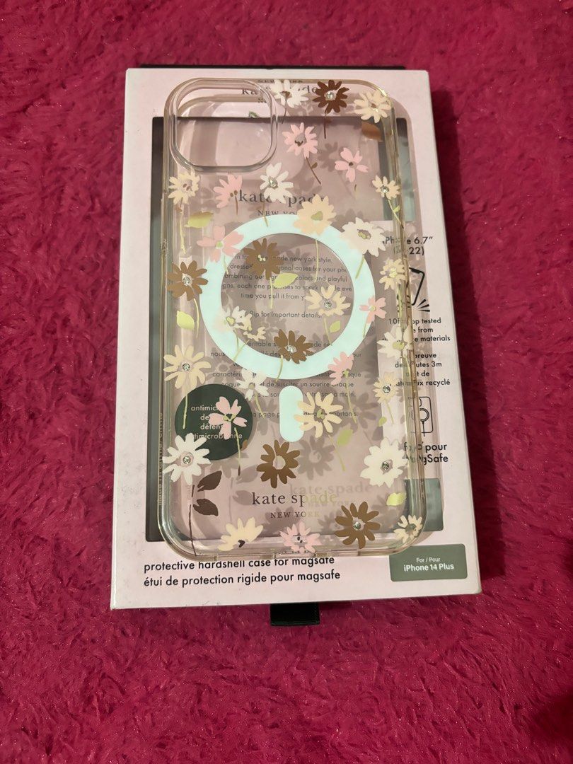 Kate Spade Floral Magsafe Case (Category: Cases & Sleeves) located in Lipa City. Submitted by pinky09 (Listing ID 1282965278, Image 3). Description: Preloved Kate Spade Magsafe Case for Iphone 14/15 plus RFS: Decluttering.