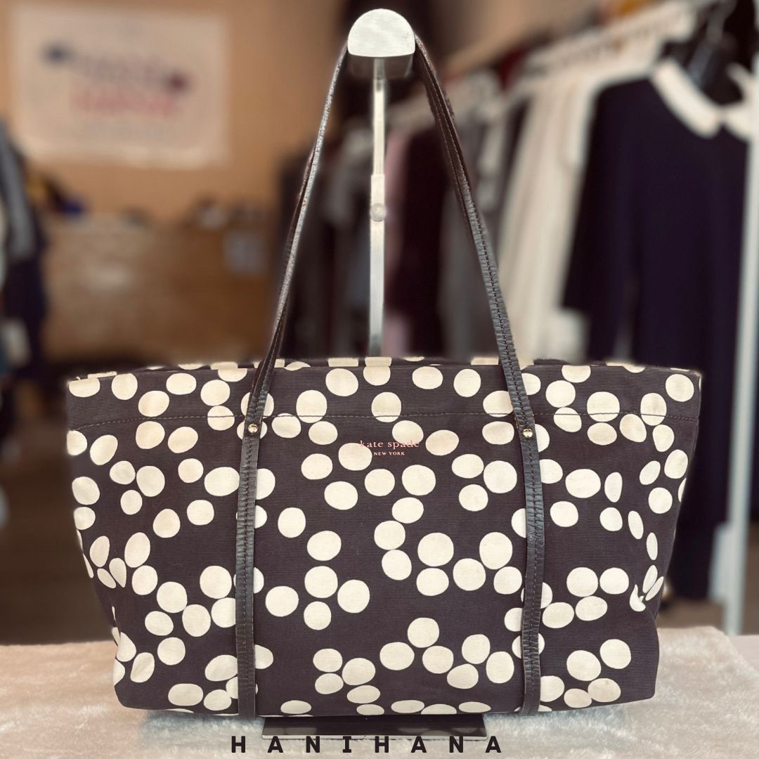 Kate spade polka dot tote deals