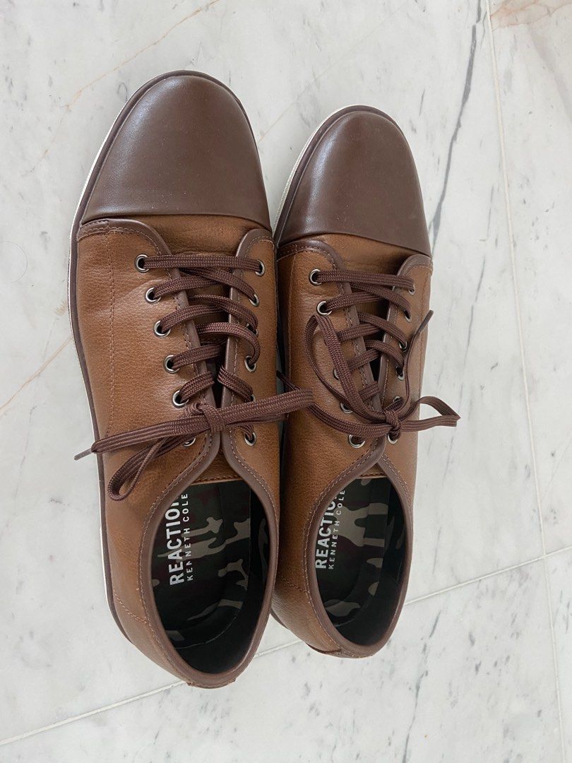 Kenneth Cole Reaction brown leather shoes