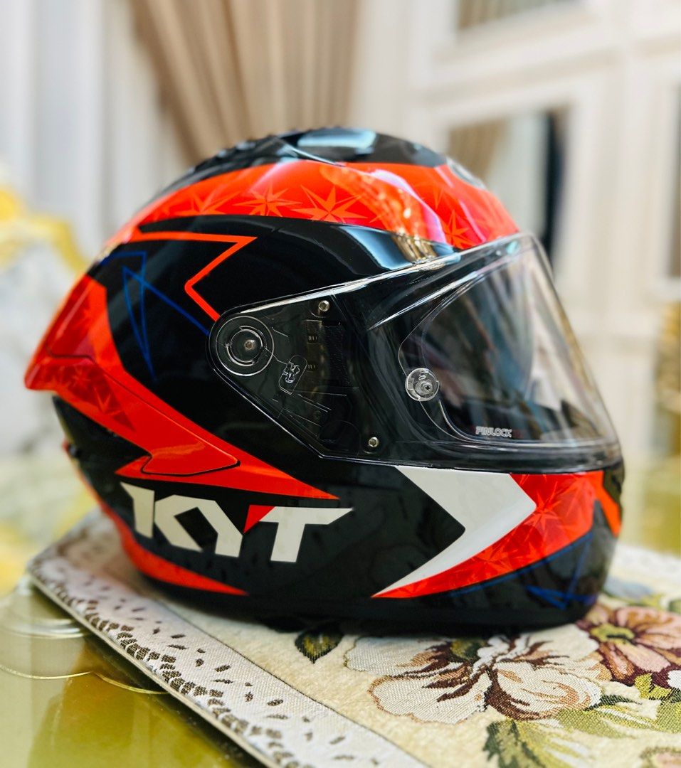 KYT NFR Full Face Double Visor Sun Visor Helmet Sports Equipment