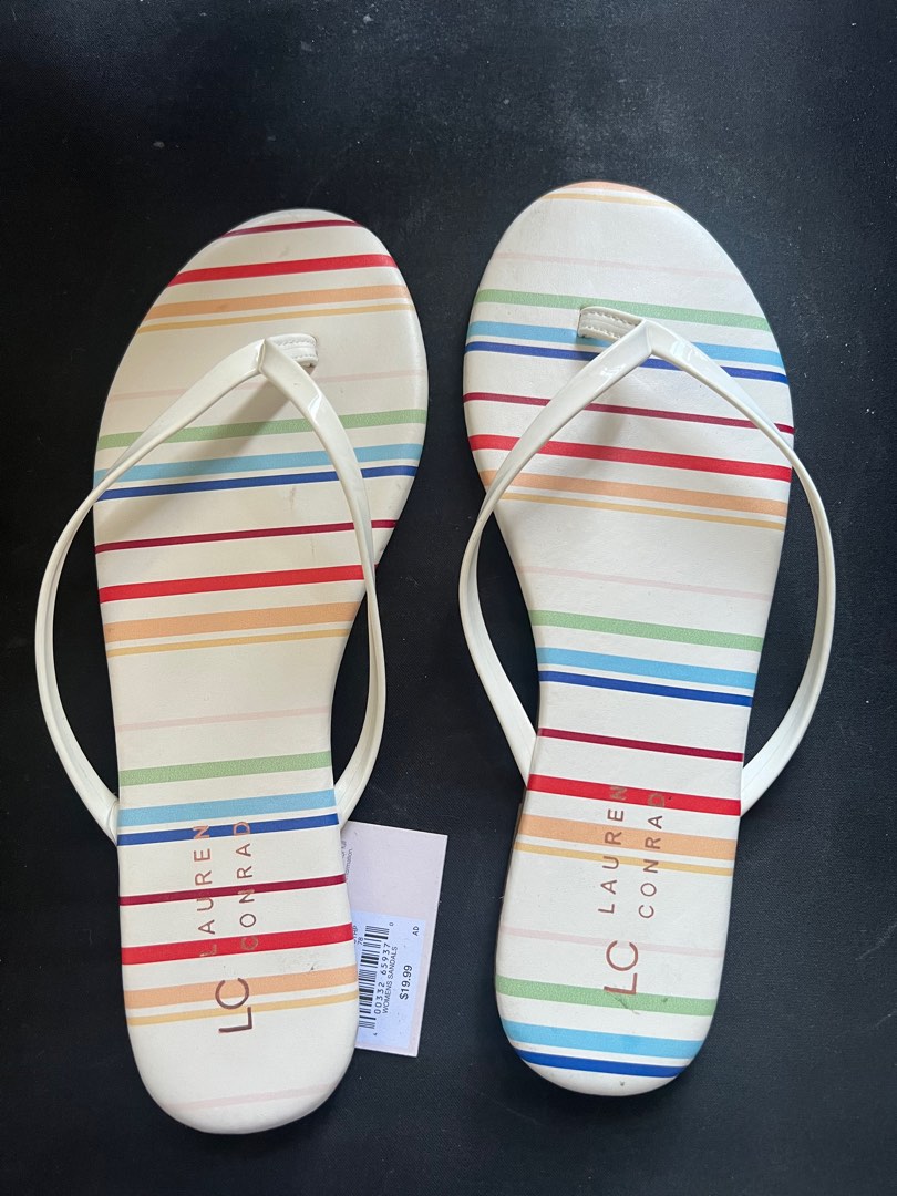 Lauren conrad flip flops tan cheap
