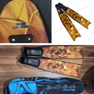 Leaderfins Pure Carbon Limited Edition with Salvimar Fluyd Fin Bag