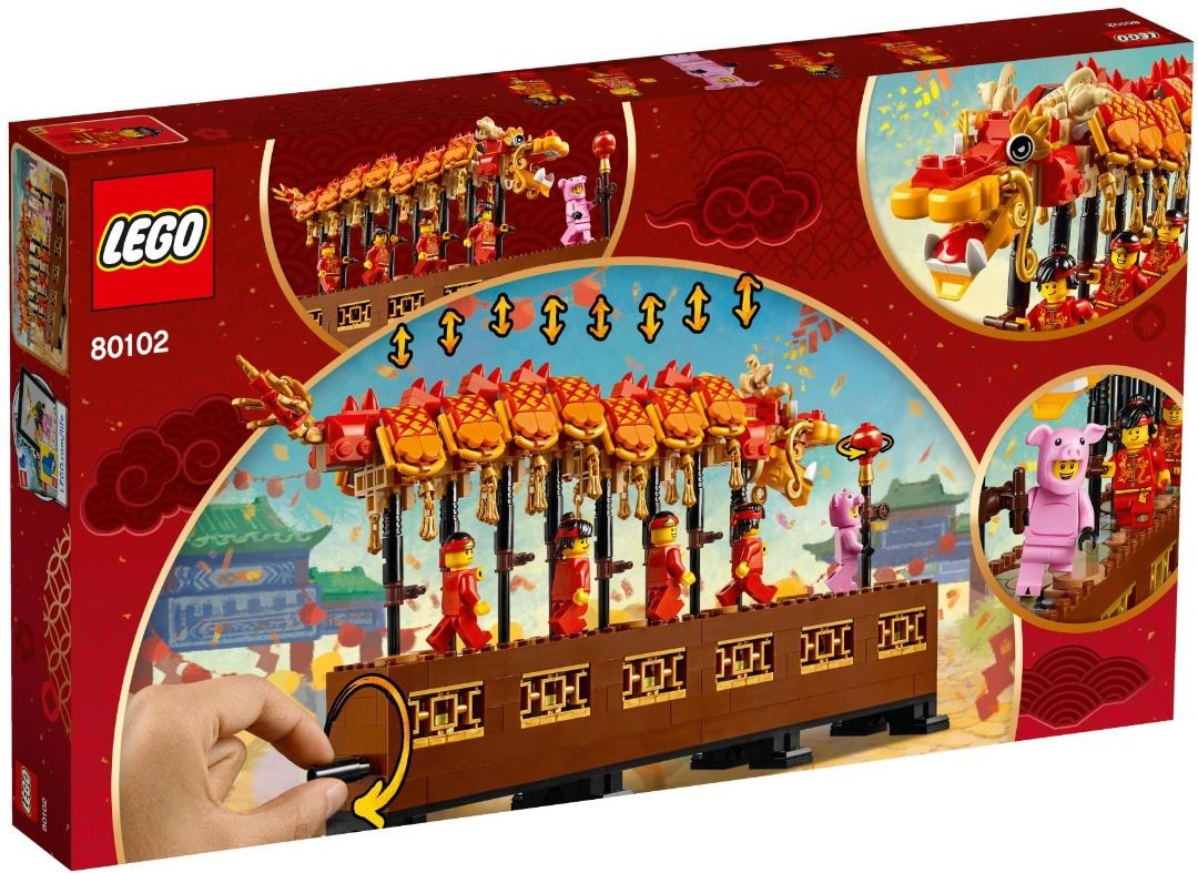 Lego 80102 Dragon Dance Chinese New Year CNY Hobbies Toys Toys Games on Carousell