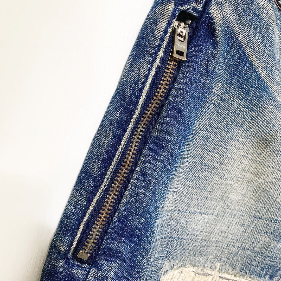 LEVI'S FENOM FRAGMENT 505-0207M CRUSH 1代一代閃電水洗破壞刷
