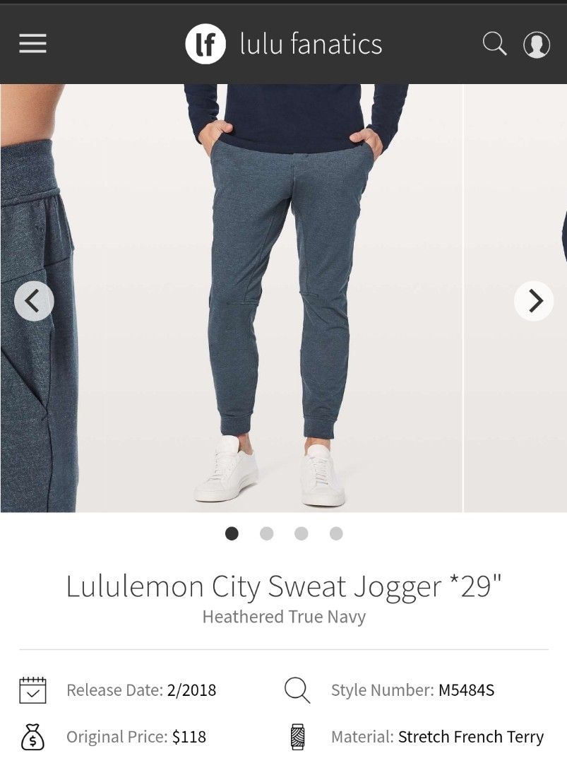 Lululemon Jogger, Men's Fashion, Activewear on Carousell