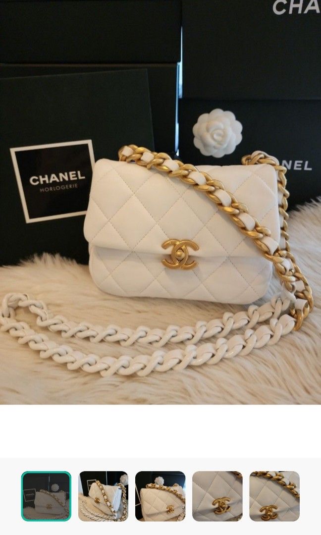 Luxury Sale New Chanel White Gold Chain