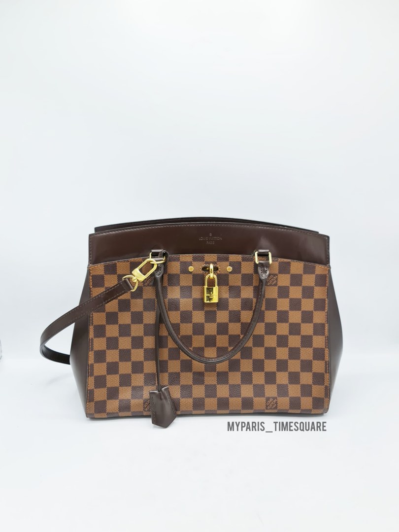 L.V Damier Ebene Canvas Rivoli MM Luxury Bags Wallets on Carousell